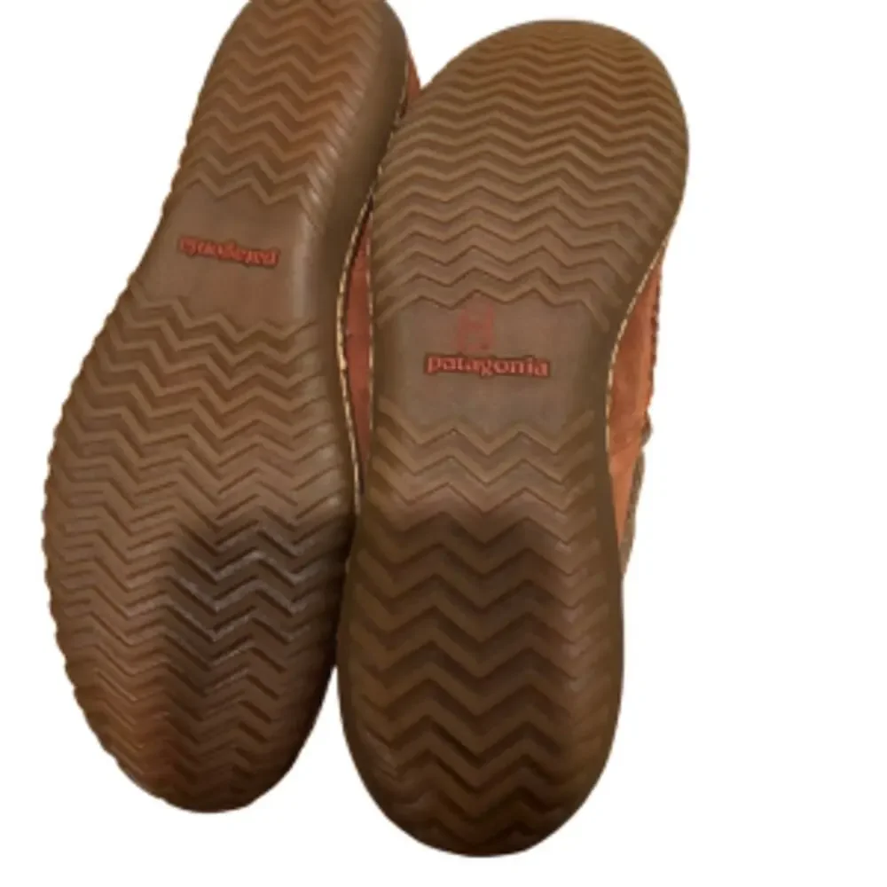 Patagonia Maui Mocs Red Leather Slip On Loafers Women's 8 Rare Discontinued - Picture 5 of 11